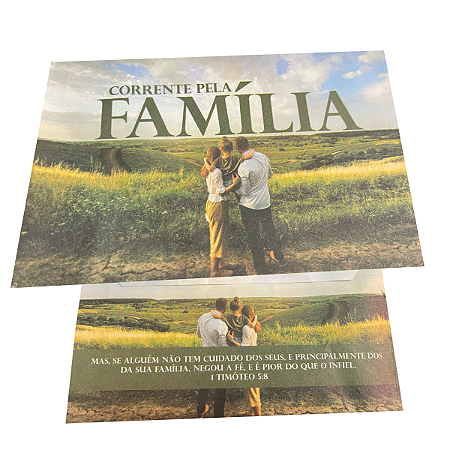 Envelope Corrente da Família colado 100 unidades
