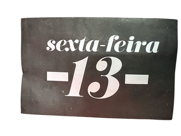 Envelope Colado Sexta-feira 13 - 100 unidades