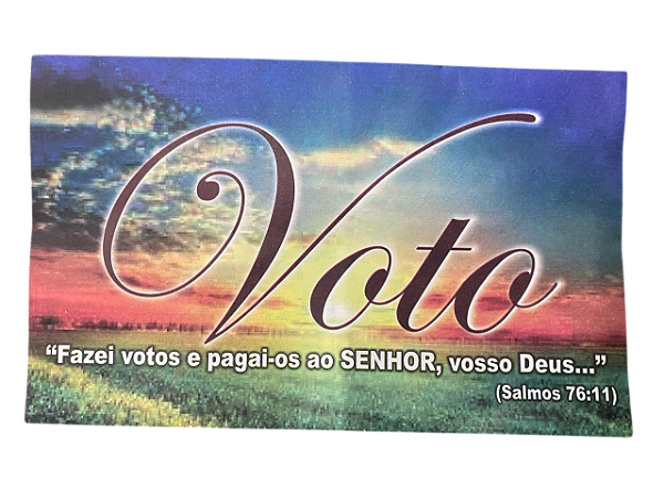 Envelope Colado Voto Salmos 76-100 unidades
