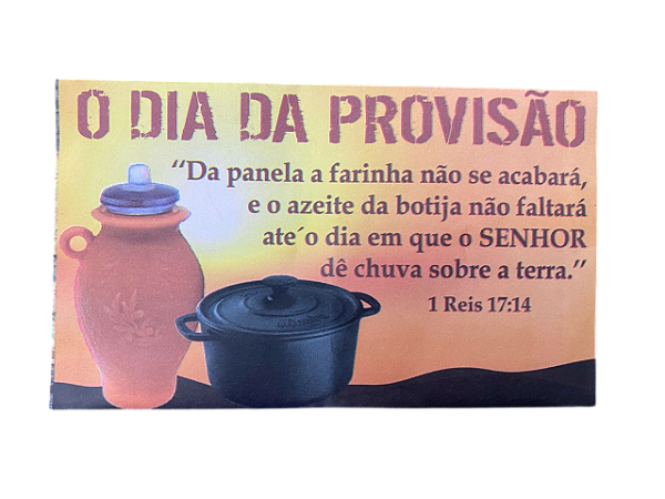 Envelope Colado O dia da Provisão 100 unidades