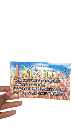 Envelope Colado Dízimo igrejas trigo 100 unidades