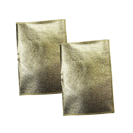 Saquitel Dourado Metalizado Neutro - 10 unidades