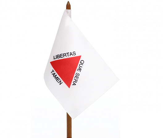 bandeira de mesa do estado de minas gerais 14x21 cm com pedestal