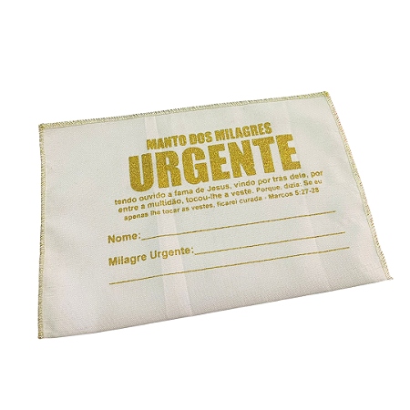 Saquitel Milagre Urgente Oxford Branco Grande - 10 unidades