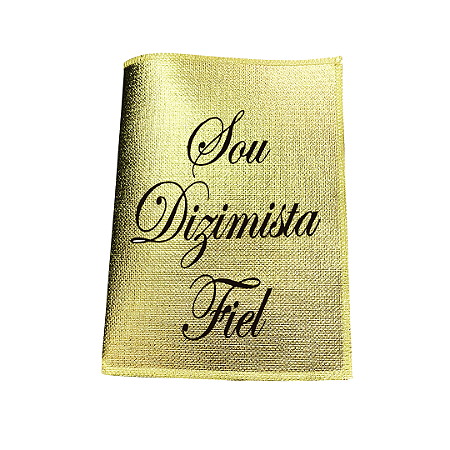 Saquitel Dizimista Fiel Dourado Metalizado 50 unidades