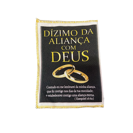 Saquitel Dízimo Aliança com Deus 50 unidades