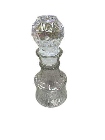 Consagrador de vidro transparente com tampa Pequena