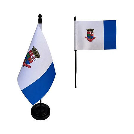 Bandeira de Mesa Cidade Niterói 14x21 cm com pedestal