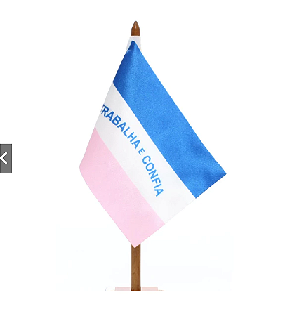 Bandeira De Mesa Estado do Espírito Santo 14x21 cm com pedestal
