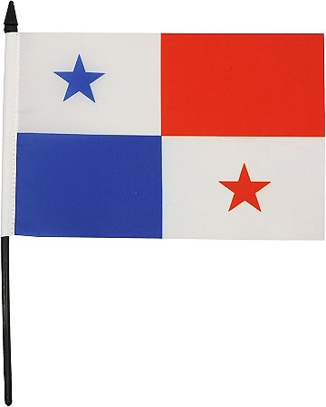 Bandeira De Mesa Panamá 14x21 cm com pedestal