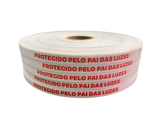 Fita Protegido Pais das Luzes poliamida - 1000 unidades