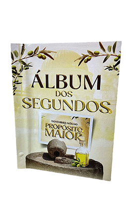 Livro Álbum dos Segundos IURD Madeira 30x40 120 folhas