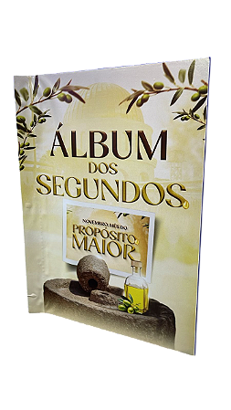 Livro Álbum dos Segundos IURD Madeira 40x55 cm 120 folhas