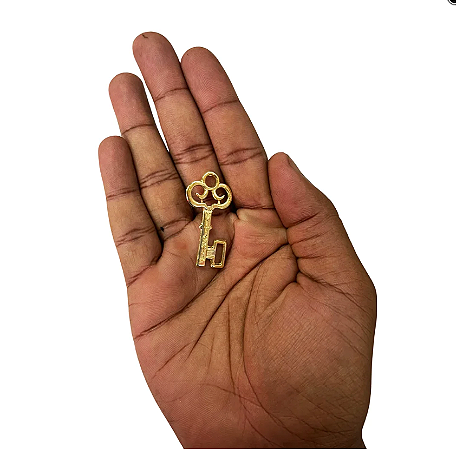 chave da Vitoria Dourada de Metal - 100 unidades