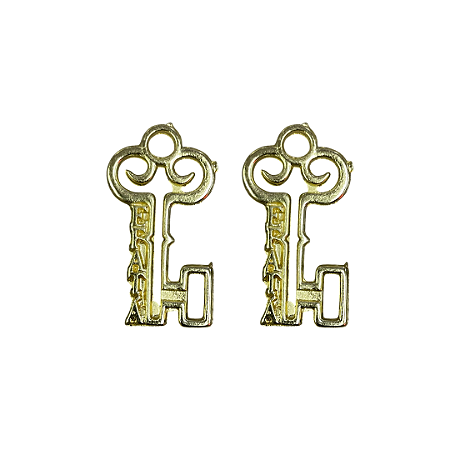 Chave Efata Vitória Dourada em Metal Zamac 100 UNIDADES