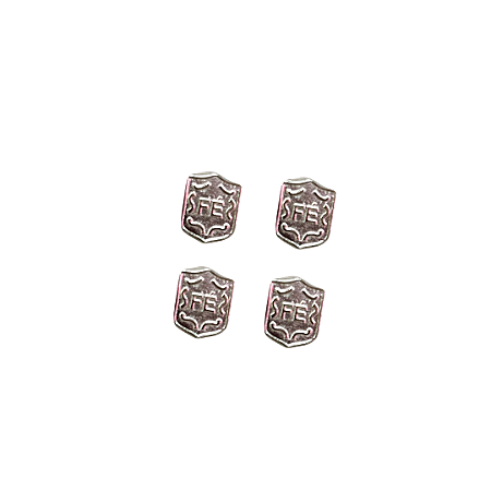 Broche Boton Escudo da Fé Prateado 25 unidades