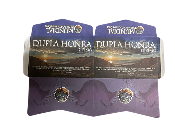 Envelope Dupla Honra Dizimo e Oferta Impd 100 unidades