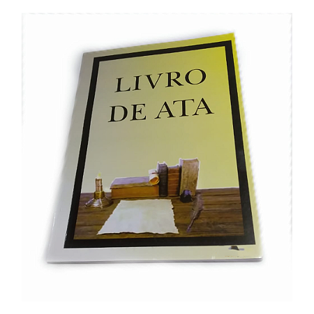 Livro Ata Oficial Capa Dura Registro De Decisões Da Igreja