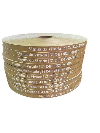 Fita Poliamida Vigília da Virada Dourada - 1000 Unidades