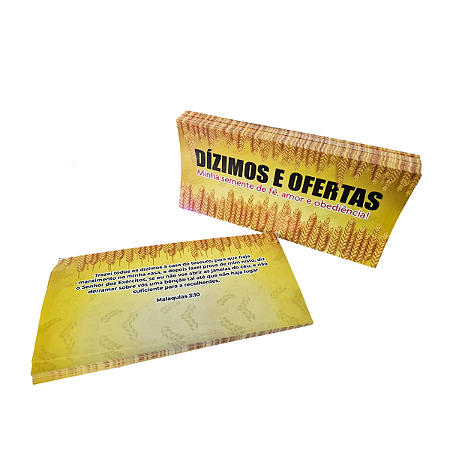 Envelope Especial Dízimo e Oferta Semente de fé neutro