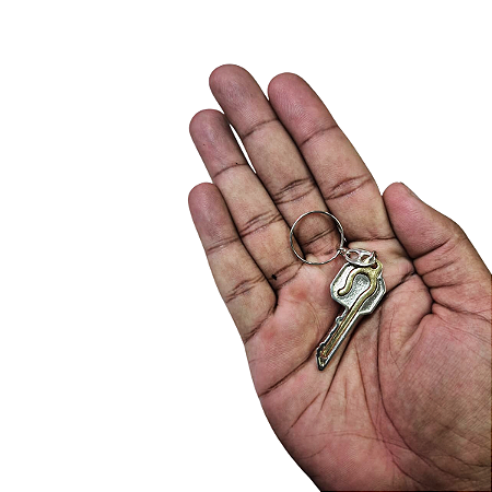 Chave Chaveiro Cajado Evangélico Metal Zamac