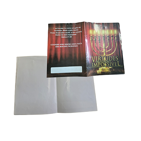 Pasta Virtudes para o Impossível campanha neutra a4