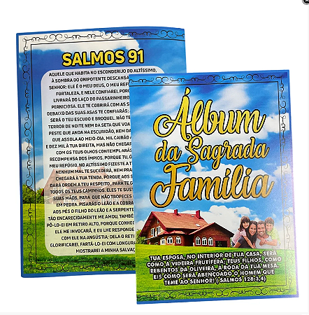 Pasta Álbum da Sagrada Família Salmo 91 Neutra A4