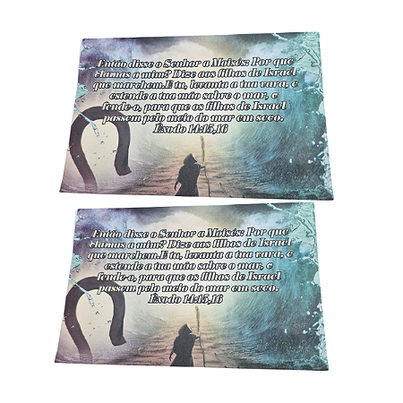 Envelope Mar Vermelho Êxodo 14:15 Oferta Colado