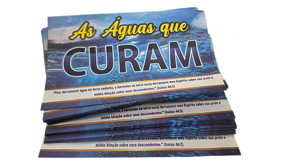 Envelope Colado As Águas que Curam Isaías 44:3 Oferta 100 unidades
