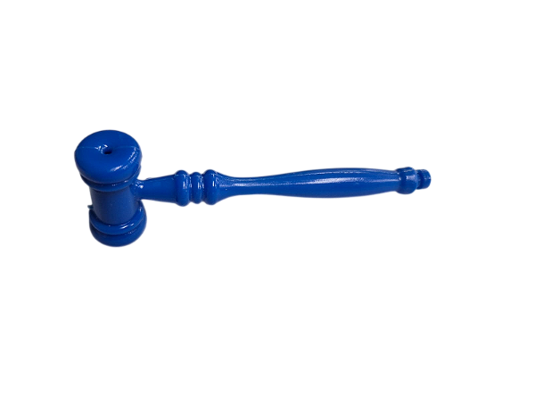 Martelo de acrílico Azul da Justiça Porta Óleo