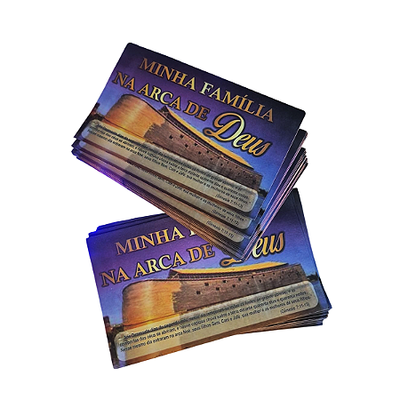 Envelope Minha Família na Arca de Deus Colado Oferta Neutro