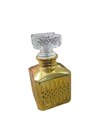 Consagrador de Vidro Dourado Quadrado M