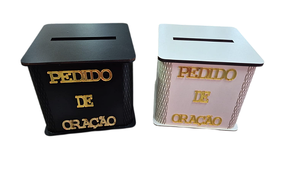 Gazofilacio Pedido De Oração Letra Em Dourado Luxo