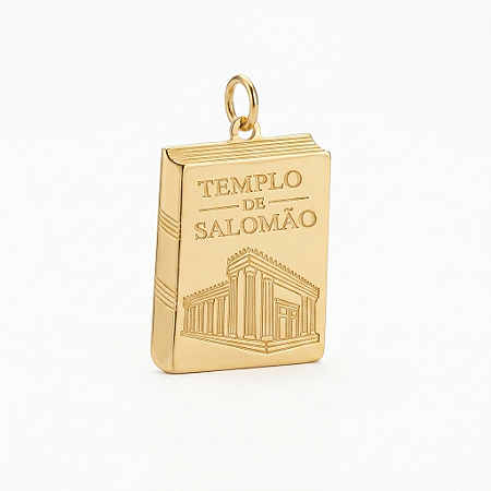 Pingente Templo De Salomão - Dourado - Sem Corda
