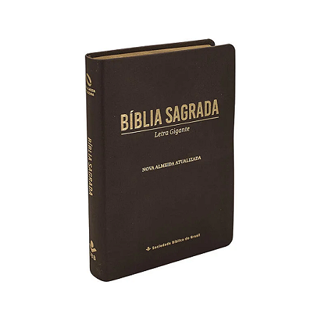Bíblia Sagrada NAA, Letra Gigante, com mapa, Capa Couro Sintético Marrom