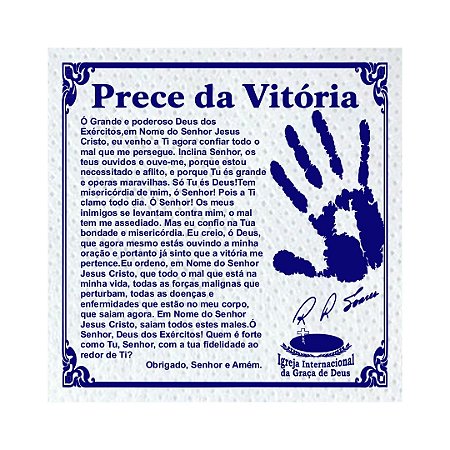 Lenço de TNT Prece da Vitoria Igreja da Graça IIGD grande