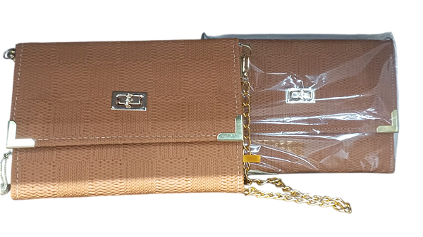 Bíblia Bolsa da Mulher Premium ARC Marrom - Alça Em Pérolas