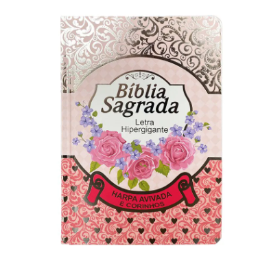 Bíblia Sagrada ARC Letra Hipergigante Laminada Rosa