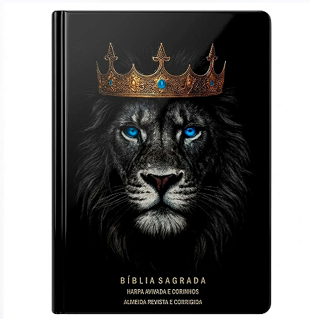 Bíblia Sagrada Rei dos Reis | ARC | Letra Gigante | Harpa Avivada e Corinhos | Capa Dura