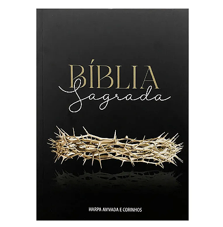 BÍBLIA GIGANTE ARC FULL COLOR BROCHURA Coroa de Espinhos Preta