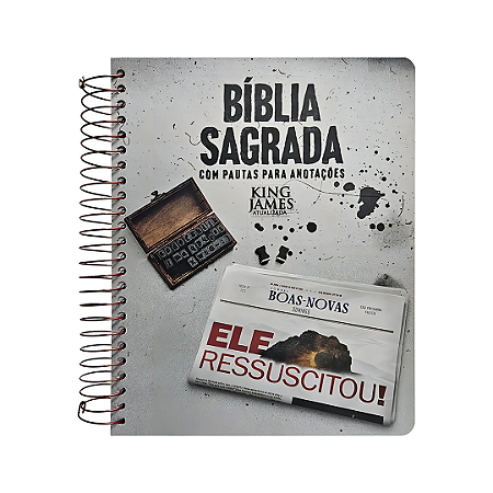 Bíblia para Anotações | KJA | Ressuscitou Letra Normal | Espiral