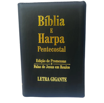 Bíblia Sagrada Letra Gigante com Harpa e Zíper