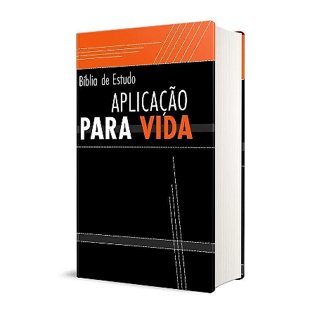 Bíblia De Estudo RC Aplicação Para Vida Com Harpa Avivada E Corinhos Capa Laranja E Preto