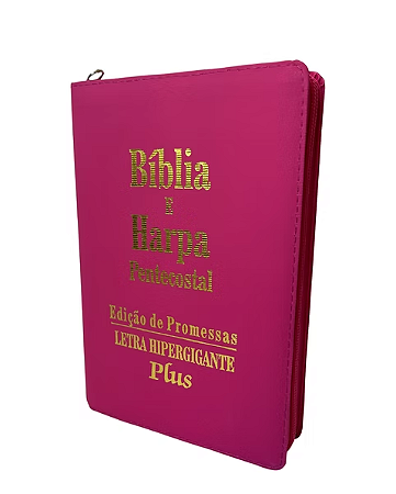 Bíblia Letra Hipergigante Plus Capa Pink