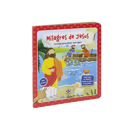 Livro para Pintar com Água Milagres de Jesus