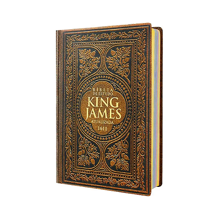 Bíblia Sagrada King James De Estudo - Vintage - Kja 1611 - Capa Dura - 31x21cm