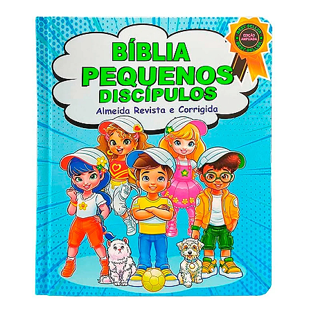 Bíblia Pequenos Discípulos | ARC | Letra Grande | Capa Dura Azul | Edição Ampliada