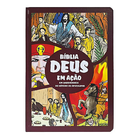 Bíblia Deus em Ação Em Quadrinhos | Última Ceia | Capa Dura