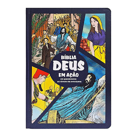Bíblia Deus em Ação Em Quadrinhos | Jesus Acalma a Tempestade | Capa Dura