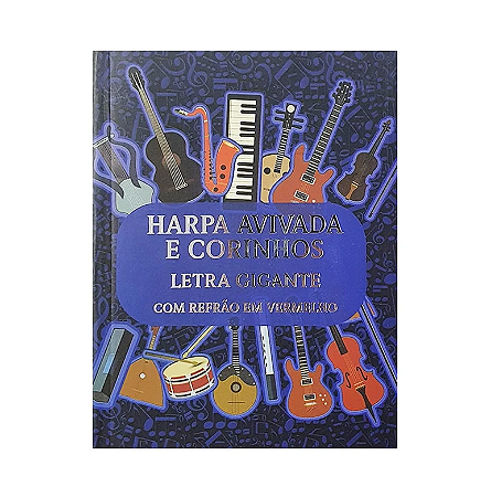 Harpa Avivada e Corinhos Médio | Letra Gigante | Notas Musicais Capa Dura
